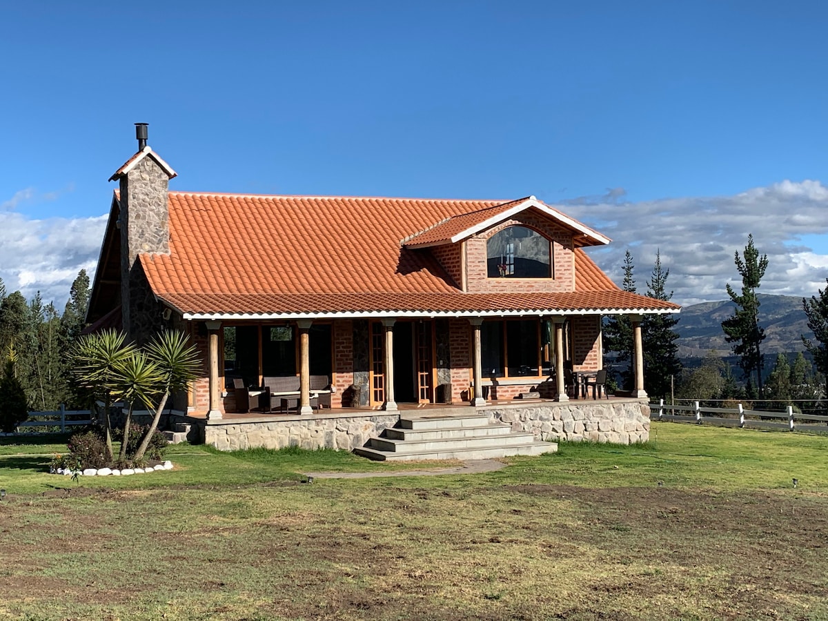 RanchoSan Andrés, hermosa cabaña cerca de Riobamba