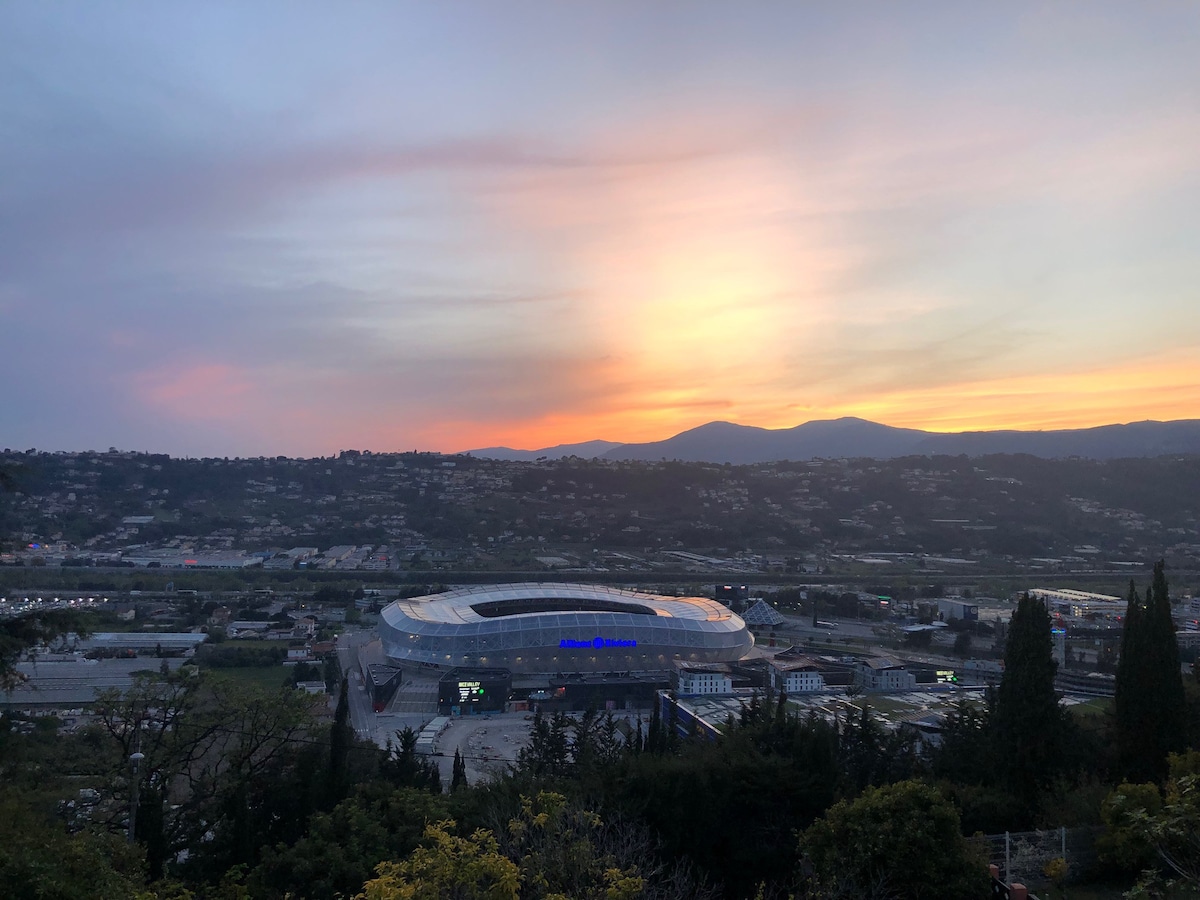 安联里维埃拉体育场（ Allianz Riviera Stadium ）附近的AmorePP设计师单间公寓