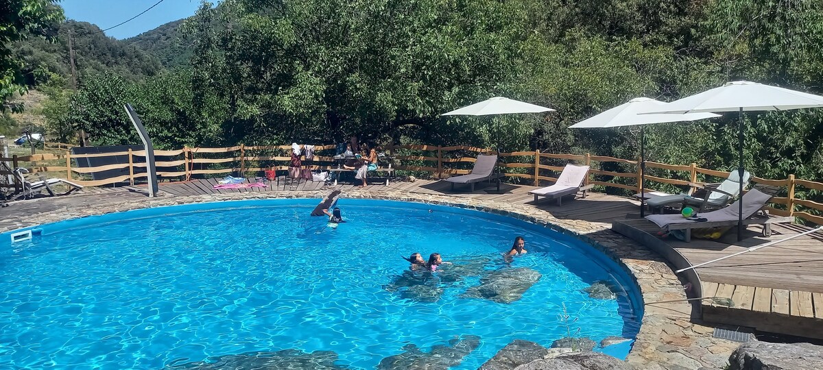 La Boriette, studio au cœur des Cévennes.