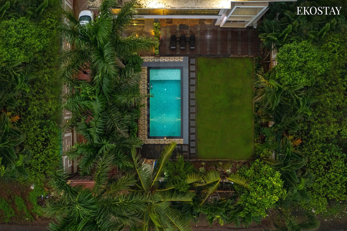 Luxurious 5BHK Chest Nut Villa with Pool | EKOSTAY