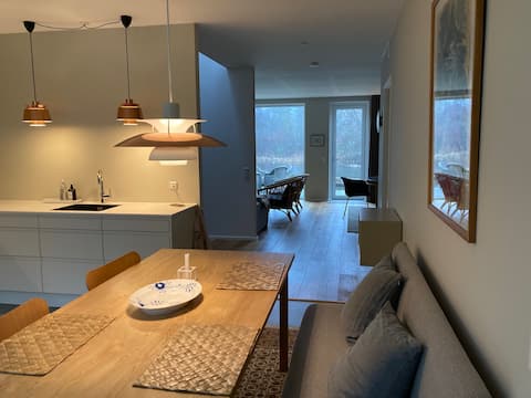 Luksusrækkehus i Ry - 1. række til Gudenåen