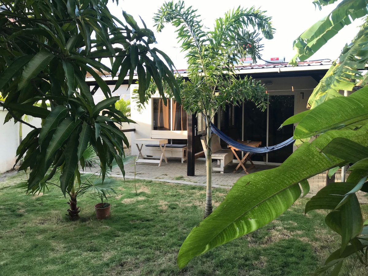 带热带花园的单间公寓1 ，位于帕拉马里博市中心
