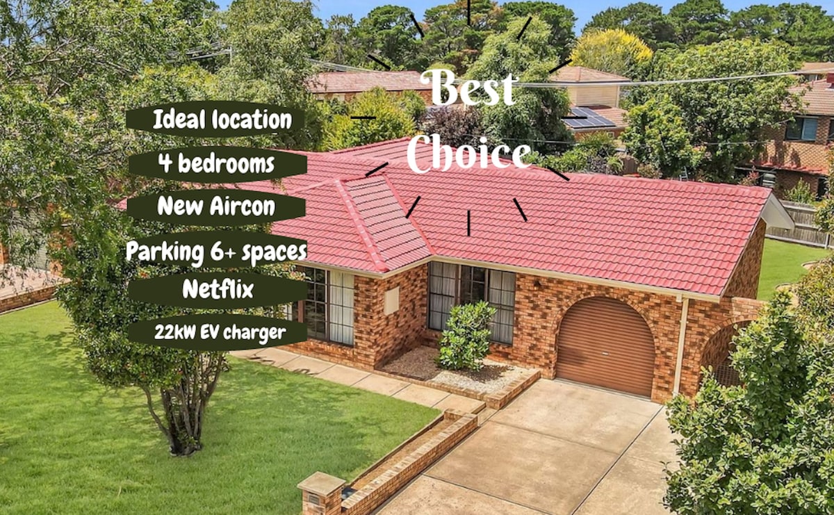 Authentic Canberra 4BR home-away-from-home