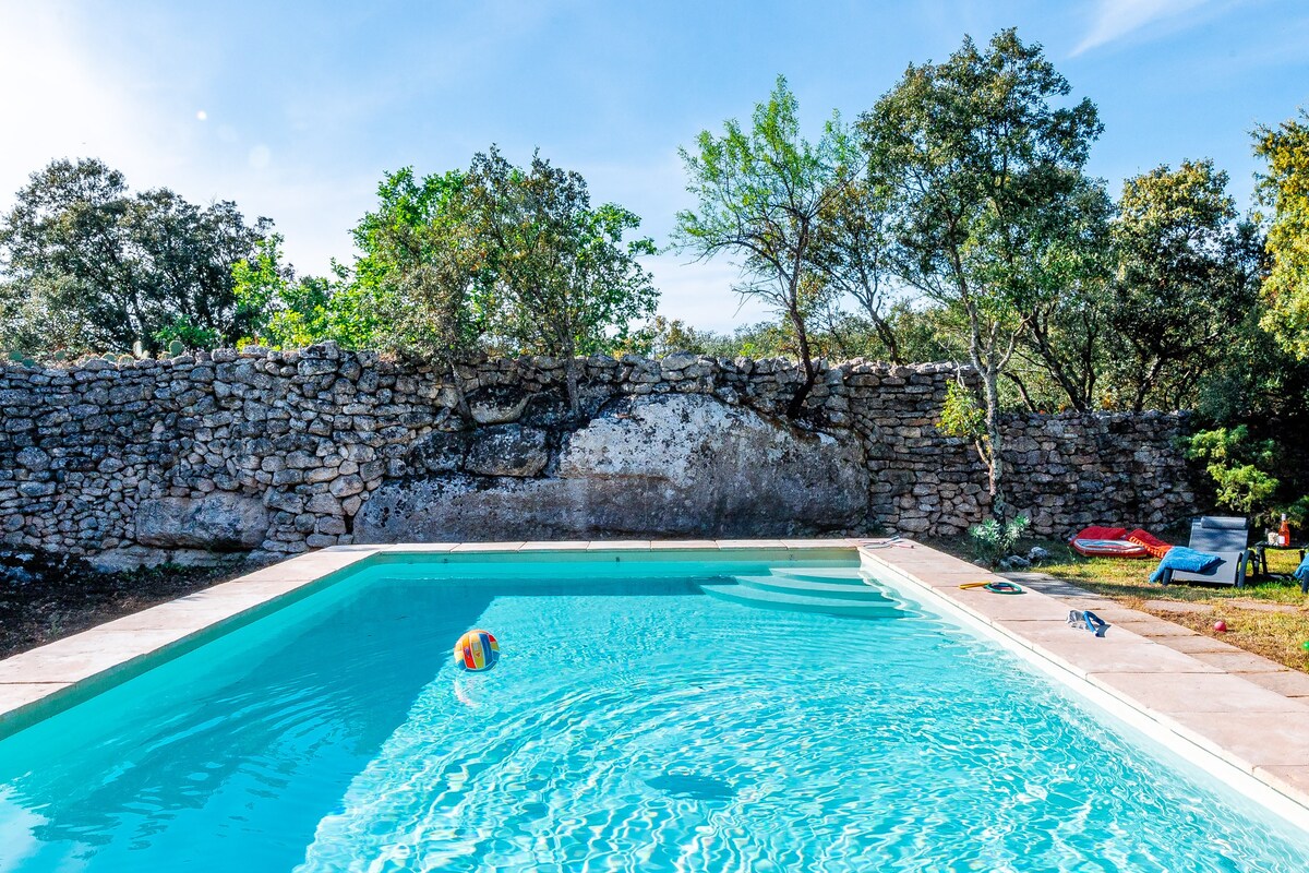 Villa "Roche blanche", Private fenced pool