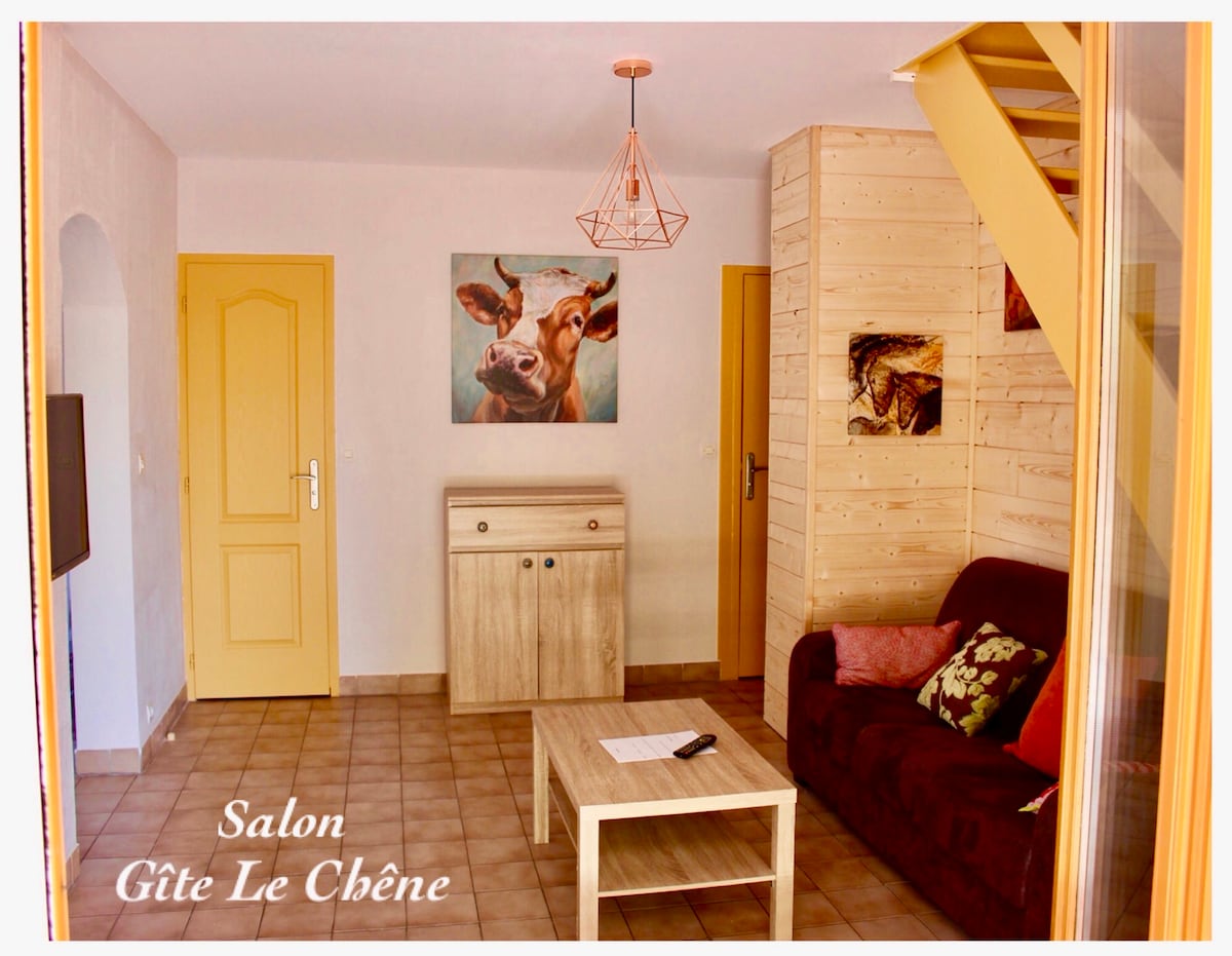 Gîte Le Chêne, au calme avec piscine à partager