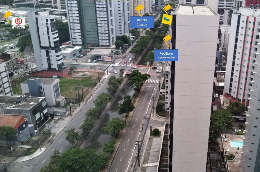 Flat bem localizado. Visão panorâmica. Boa Viagem