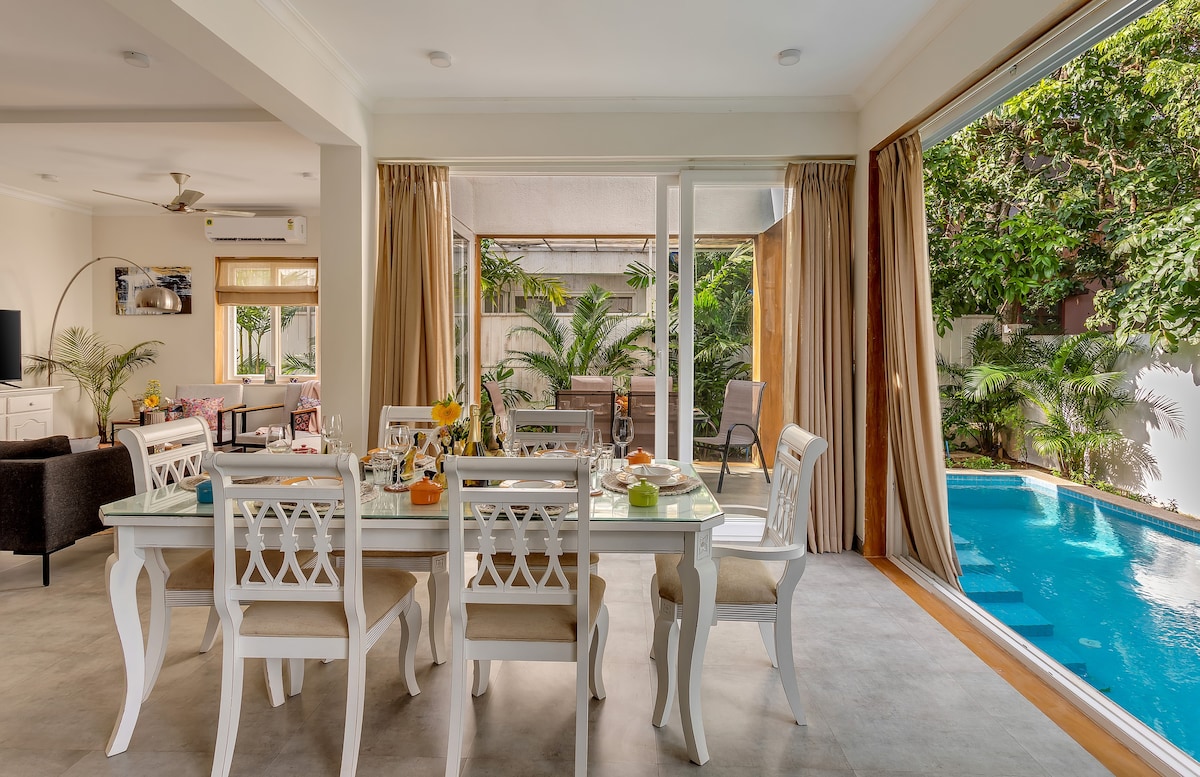 Extravagant 3BR | Private Pool | Garden | Assagao