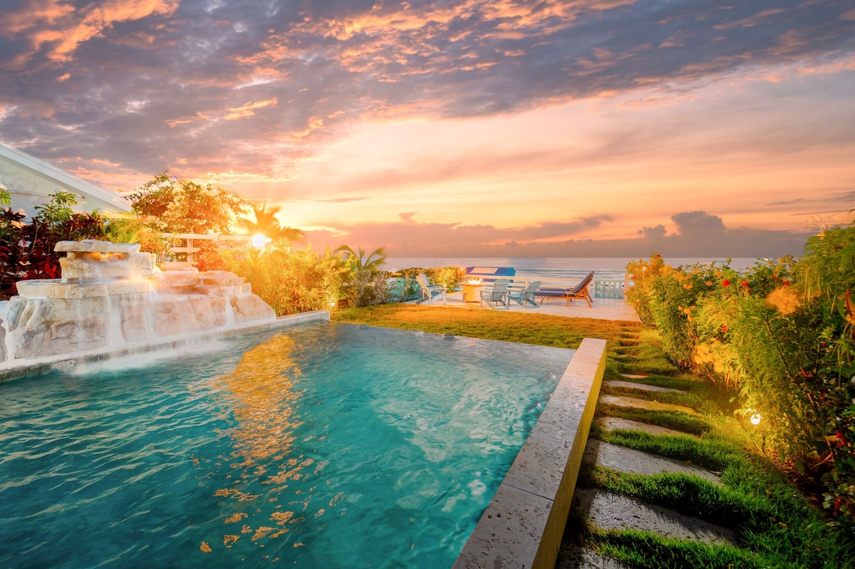 Villa Turkquoise - Private ocean front pool!