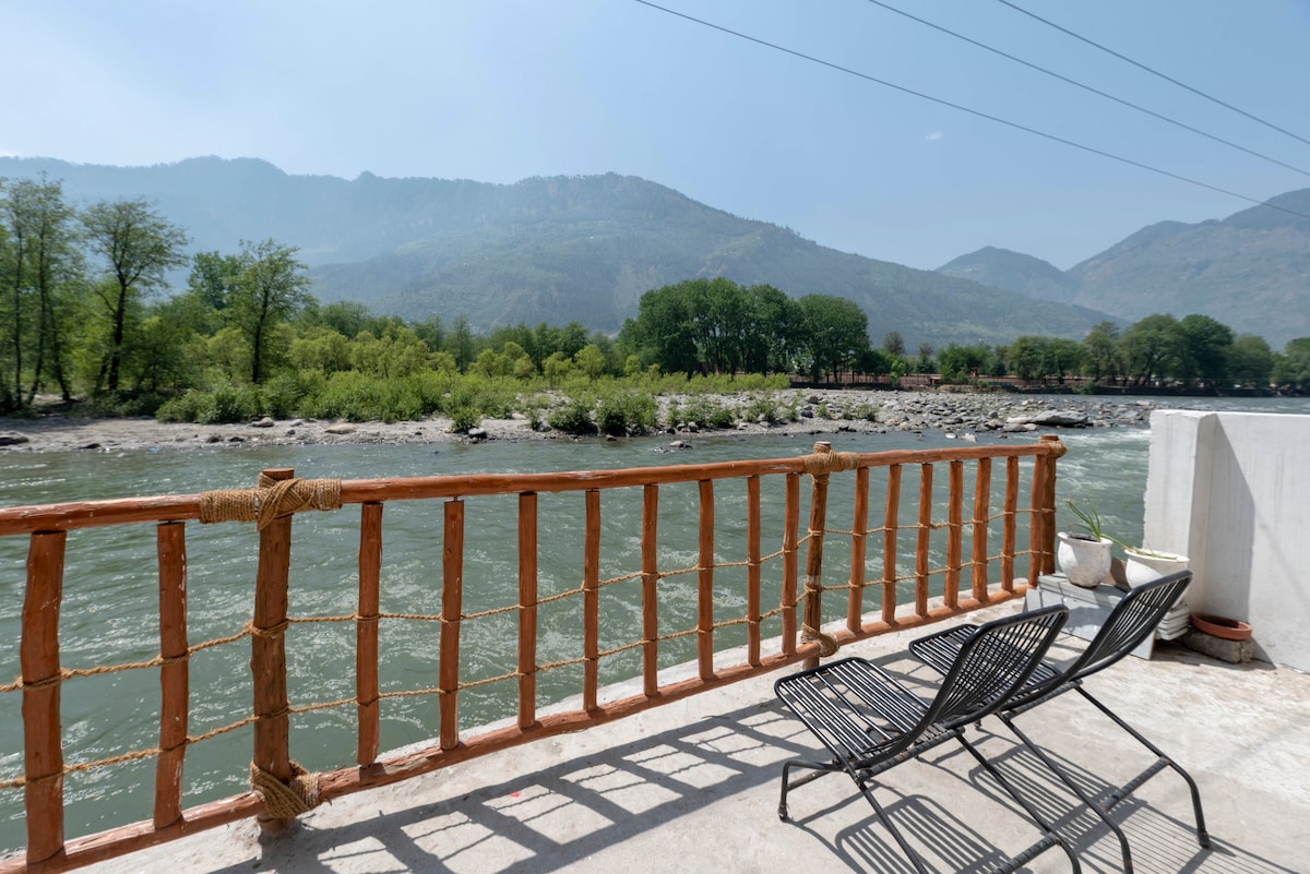 River and mountain view 3BHK chateau  l Aurora