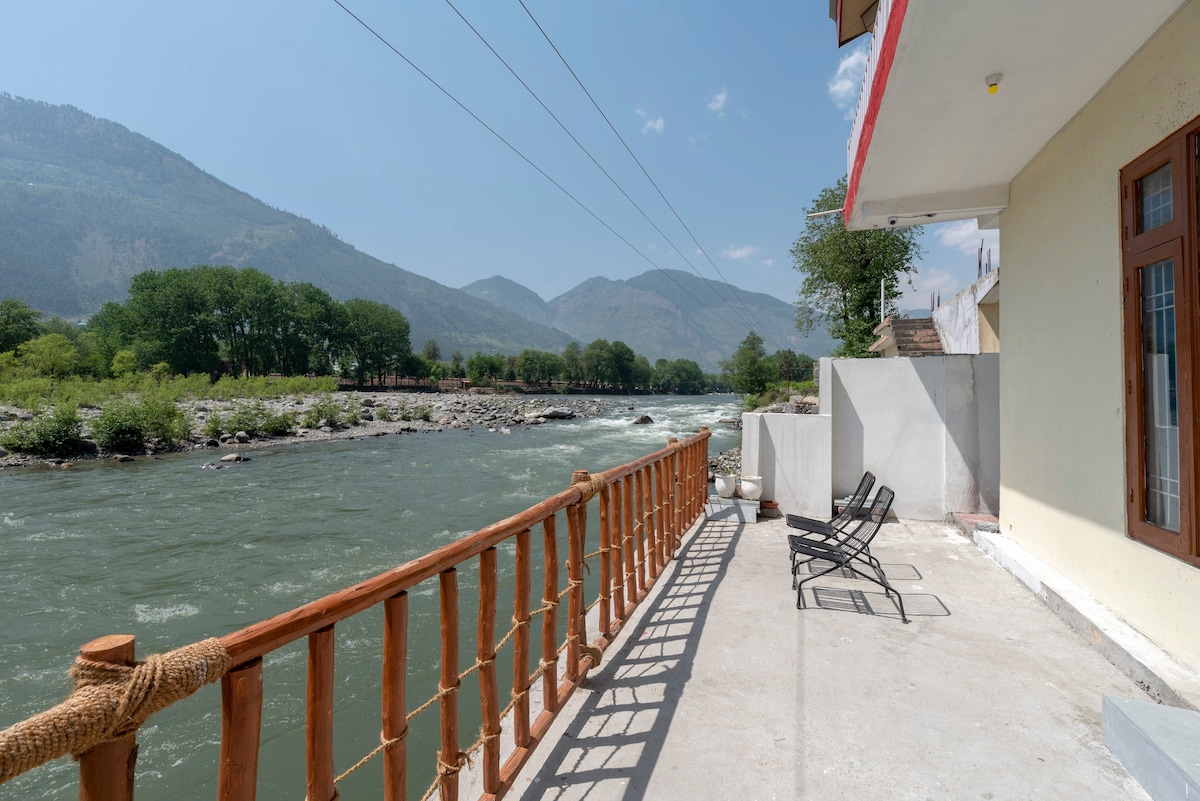 River and mountain view 3BHK chateau  l Aurora