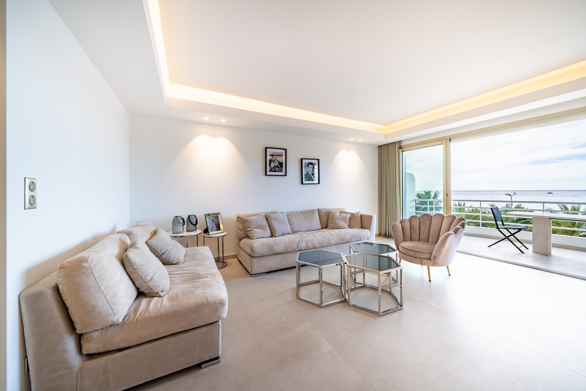 Superb two bedrooms on the Croisette with sea view