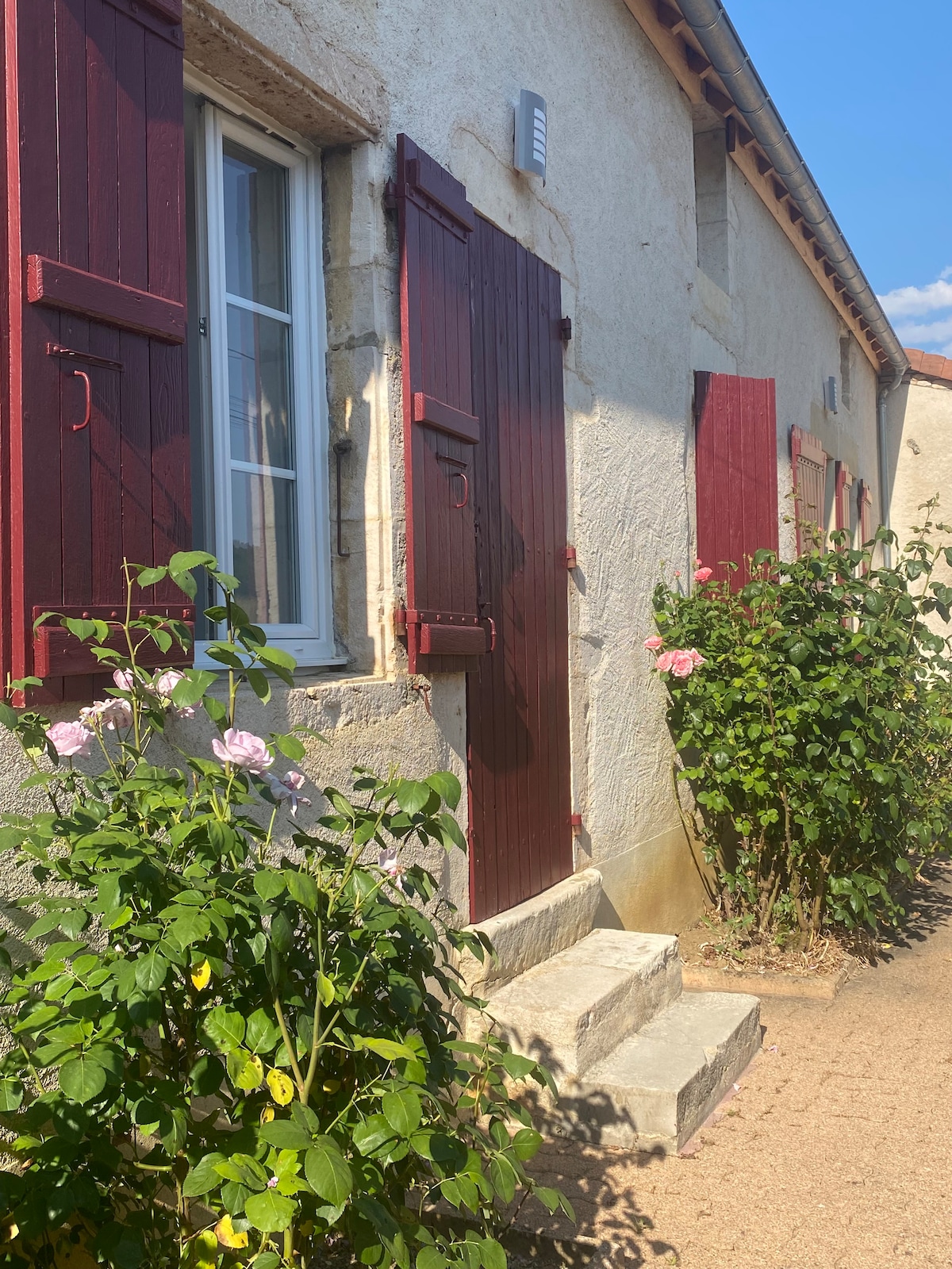 Maison vigneronne face au vignoble