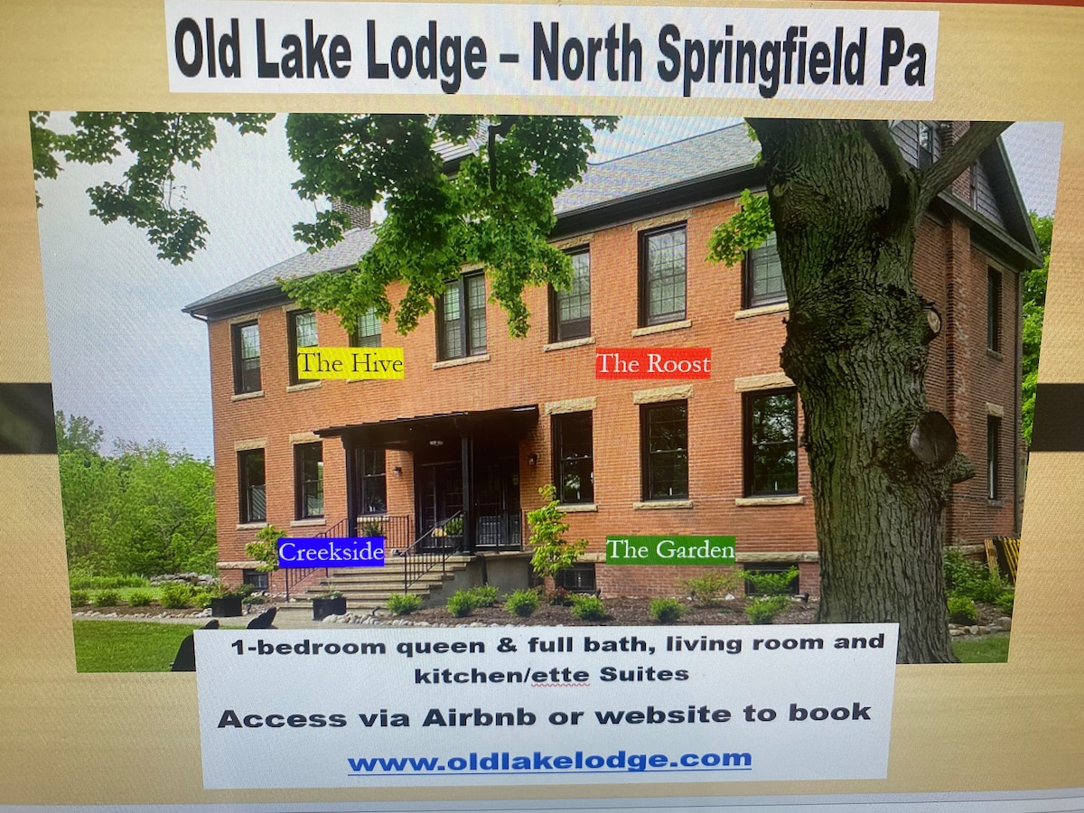 Old Lake Lodge - The Hive ；提供1个4间套房