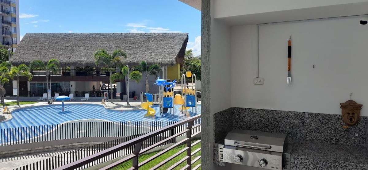 Peñazul La Aldea Condominio en Ricaurte Campestre - Apartamento con vista a piscinas