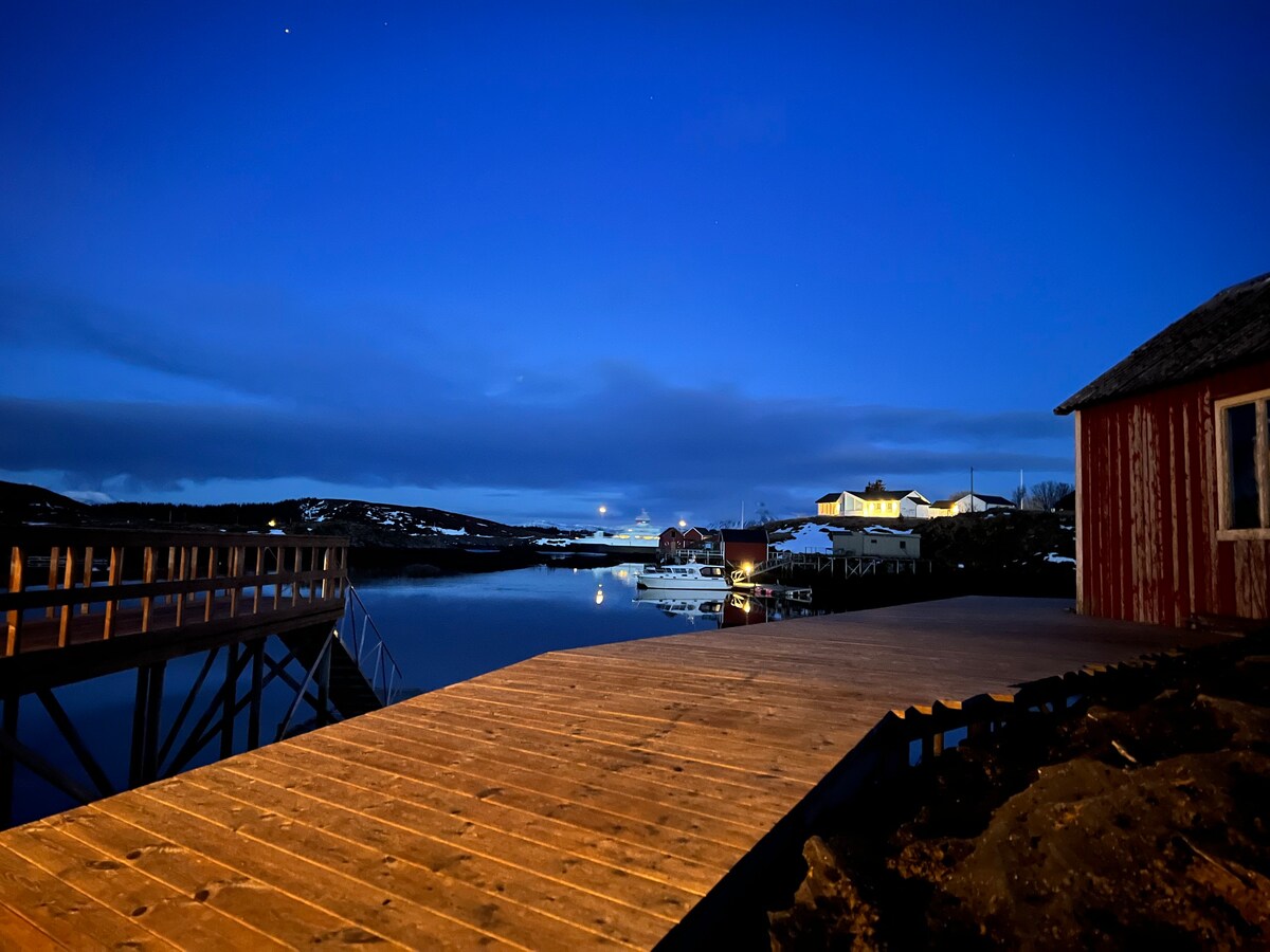 Flott utsikt ved havet