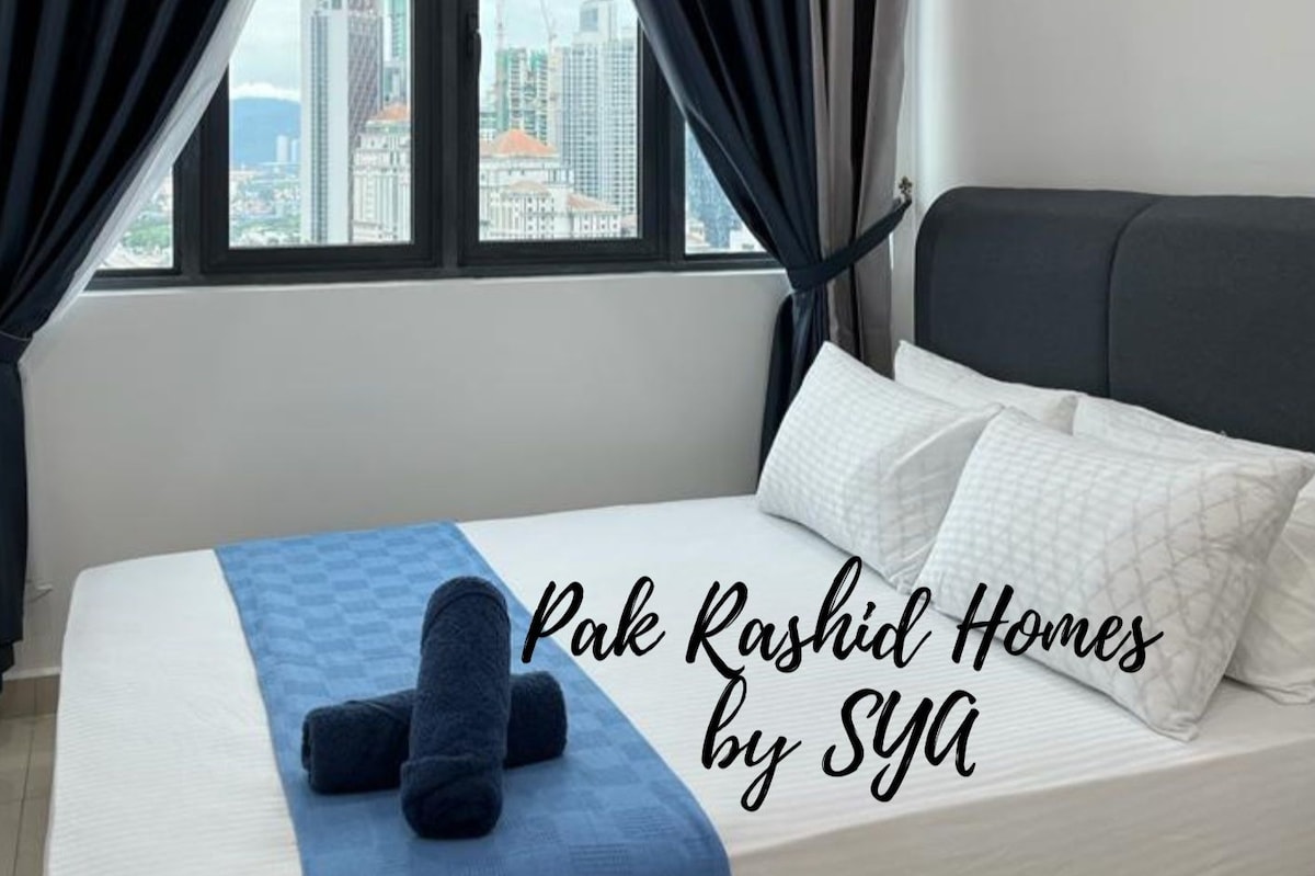 吉隆坡城中城附近的现代3卧室公寓，全空调