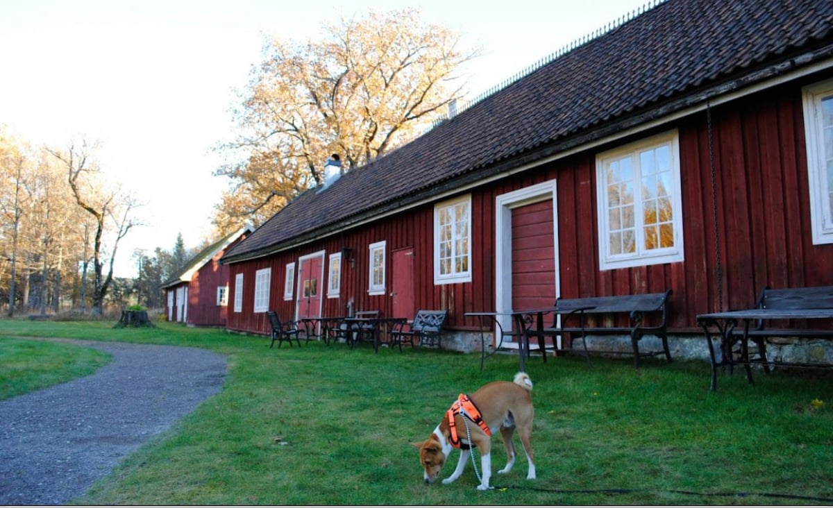 Bo i historiske omgivelser i  på Eidsfos Hovedgård