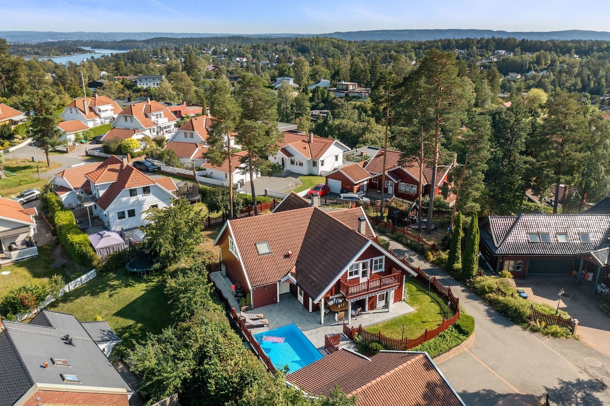 Beautiful 4-room Villa with pool 10min from Oslo