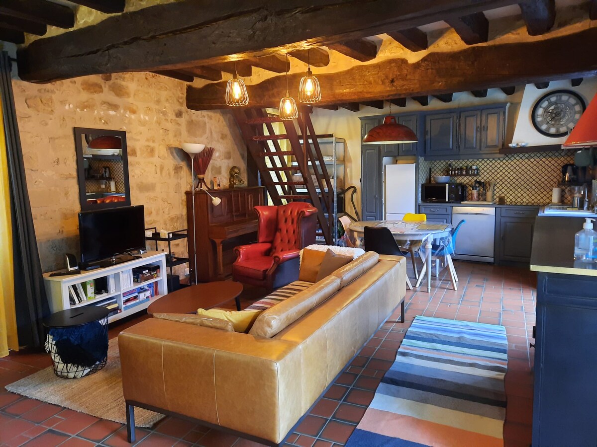 Le Hibou - Charming house inner center of Larchant