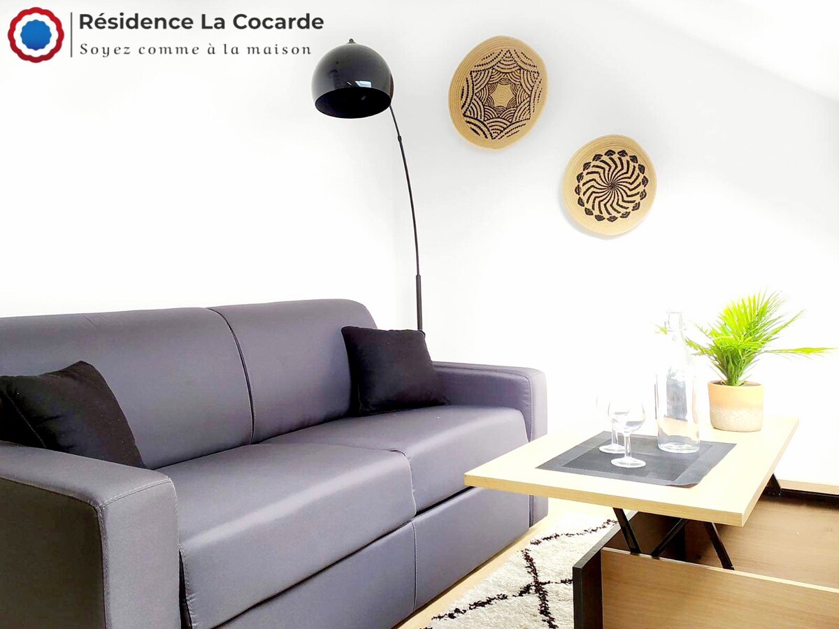 La Cocarde ， 6号套房，类型单间公寓， Bourges Centre