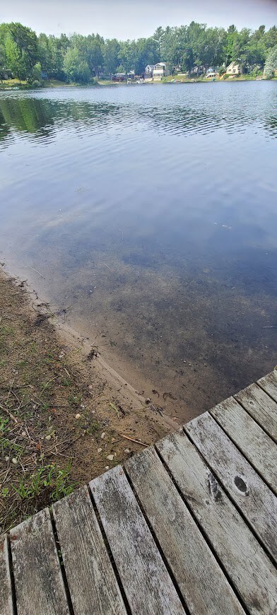 BLUE GILL Log cottage on small inland lake.