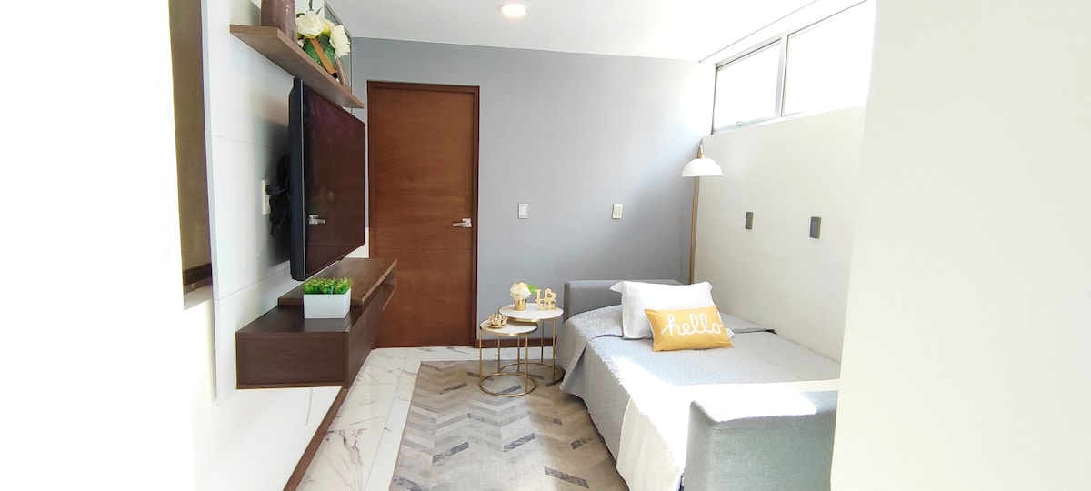 MH Cozy Apt ，距离Antara Polanco 1卧室仅几步之遥