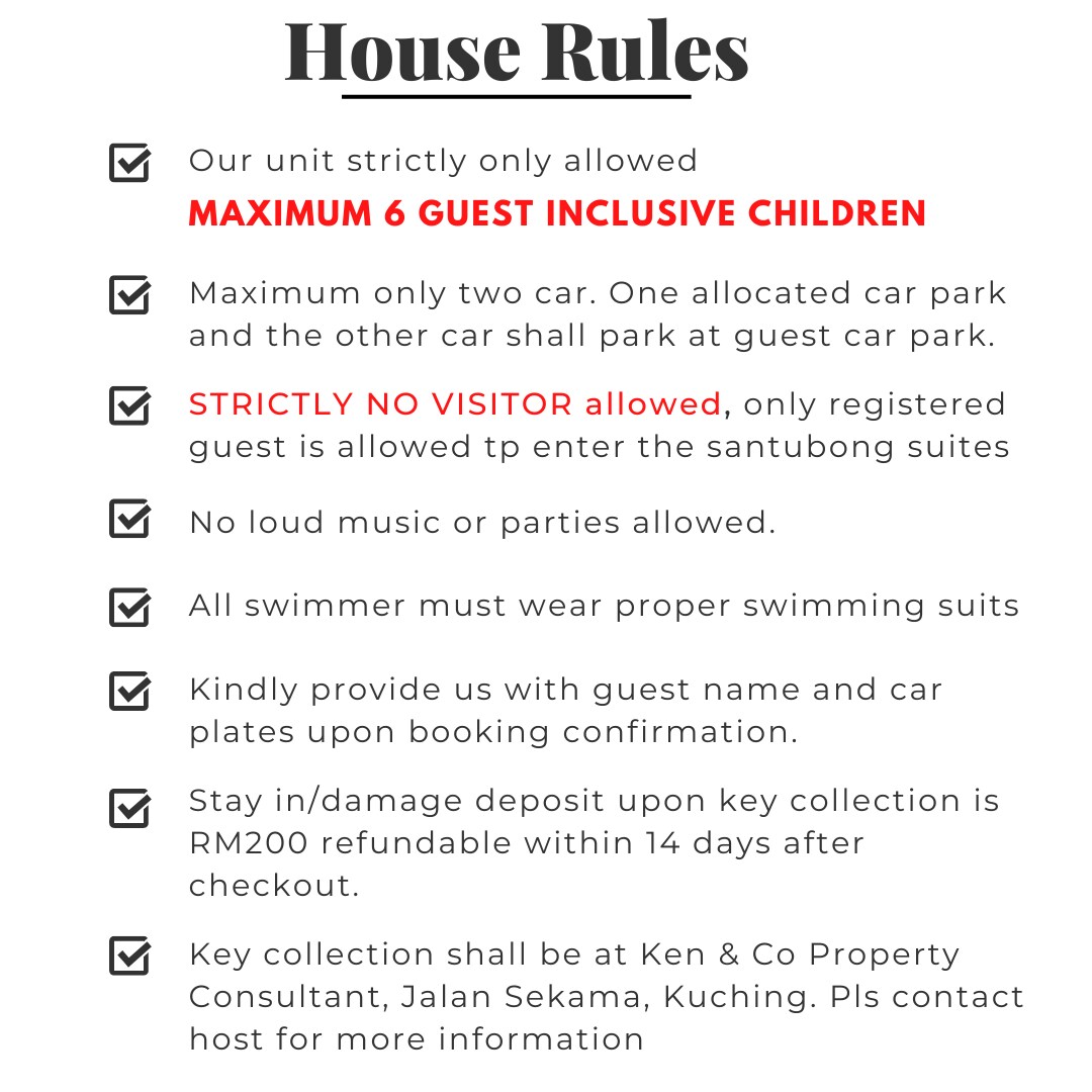 Santubong Suites 9 （就像家一样） Damai Kuching。