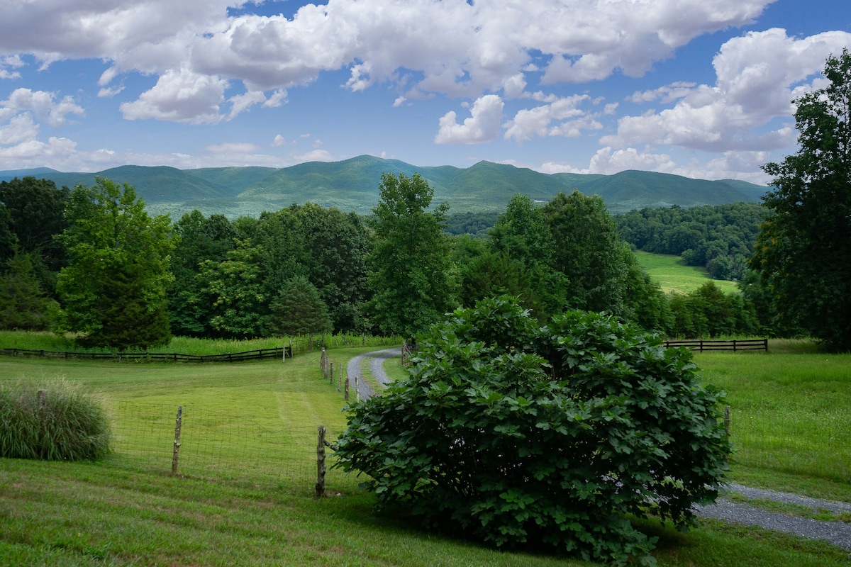 Cozy farmhouse w/ mountain views, near W&L, VMI