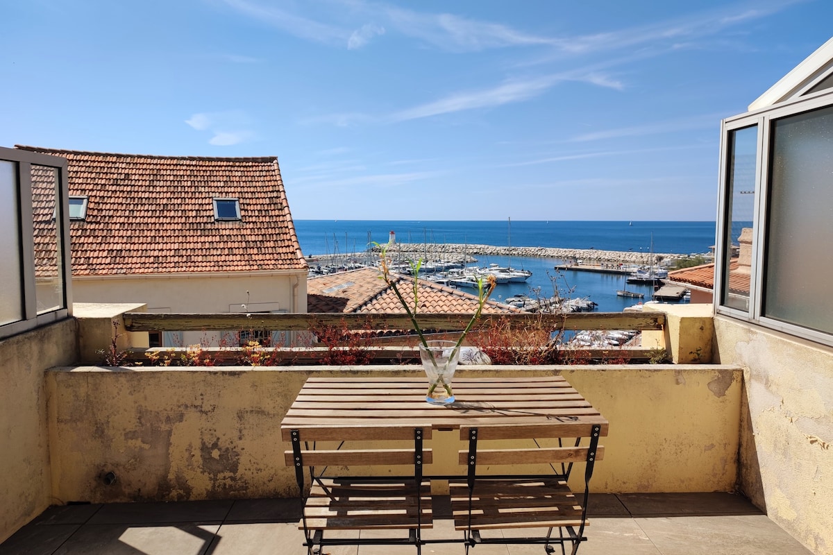 ⭐L’ESCAPADE⭐VUE MER⭐TERRASSE⭐PLAGE à 100m