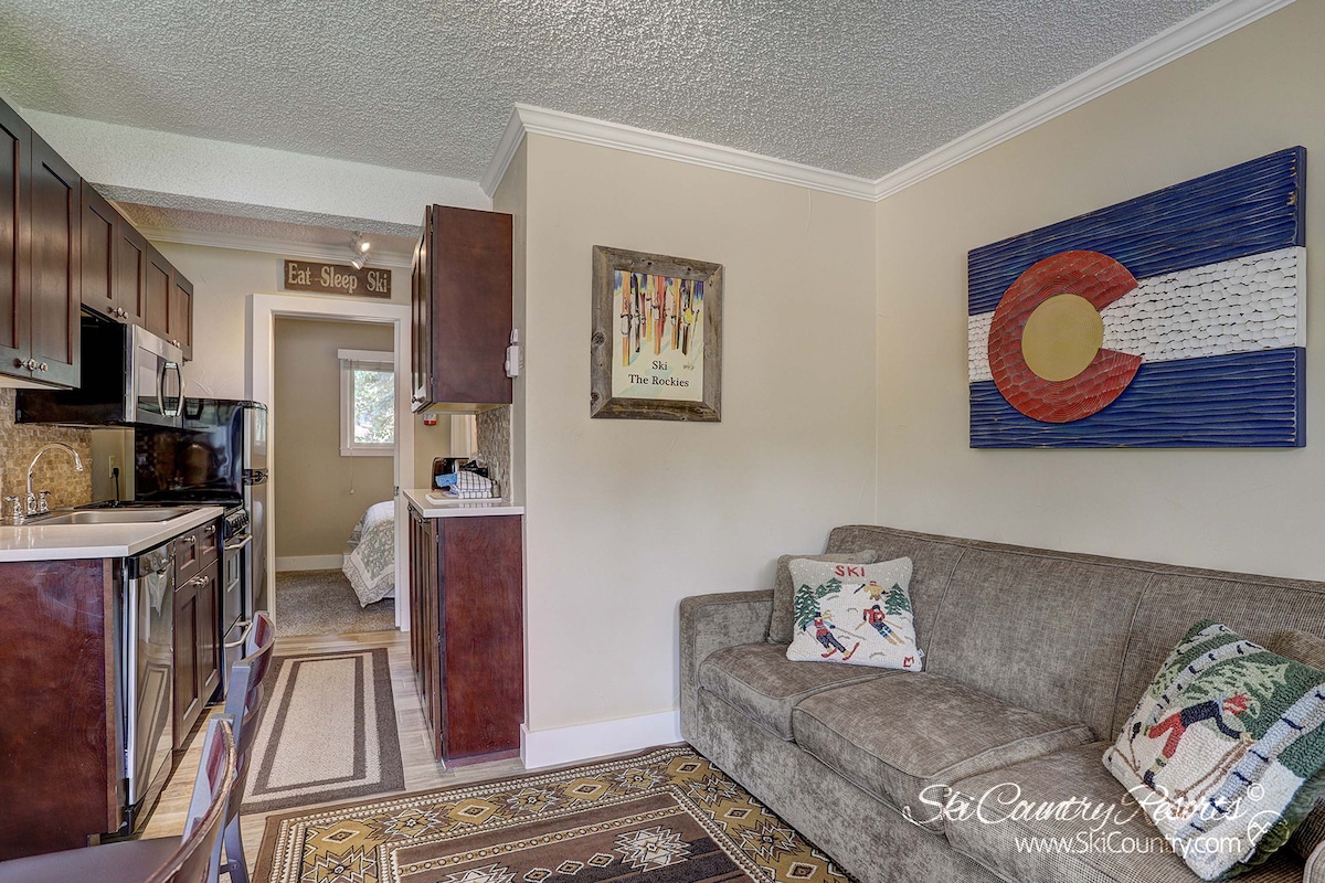 Adorable, modern remodeled condo. top floor. ski in, walk to downtown | pm4b