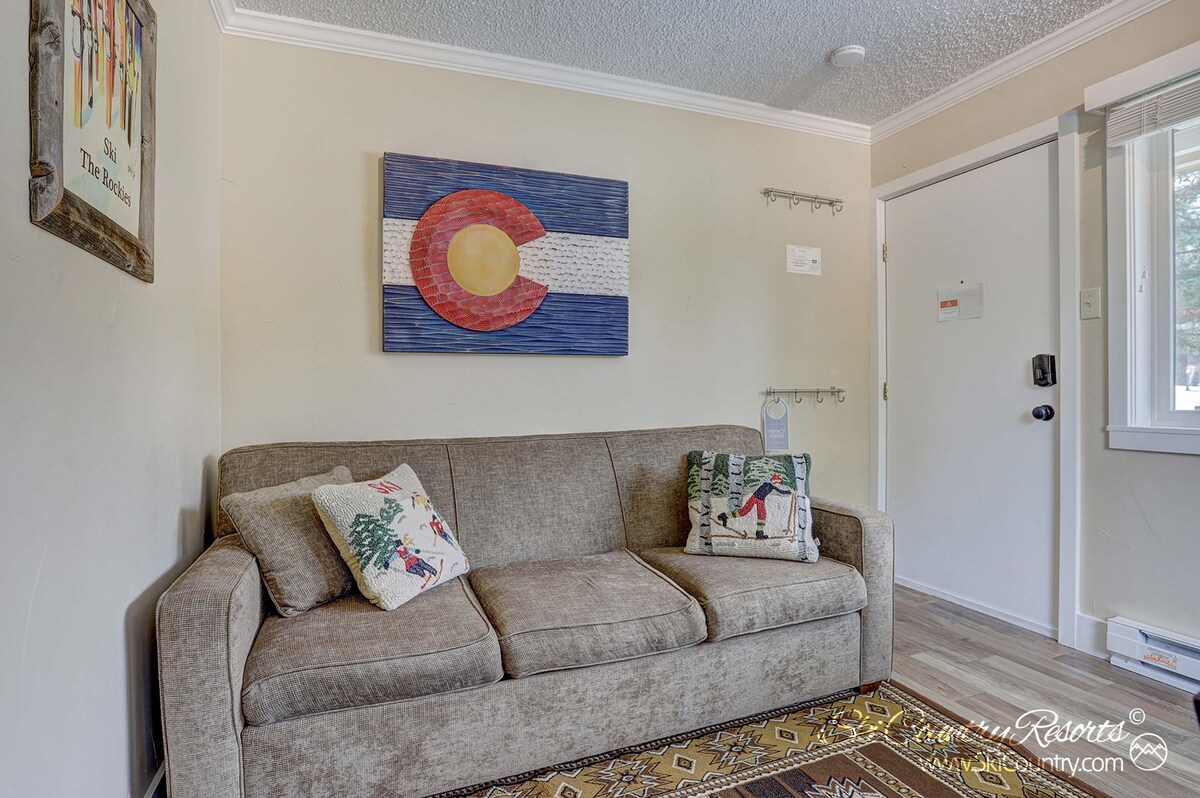 Adorable, modern remodeled condo. top floor. ski in, walk to downtown | pm4b
