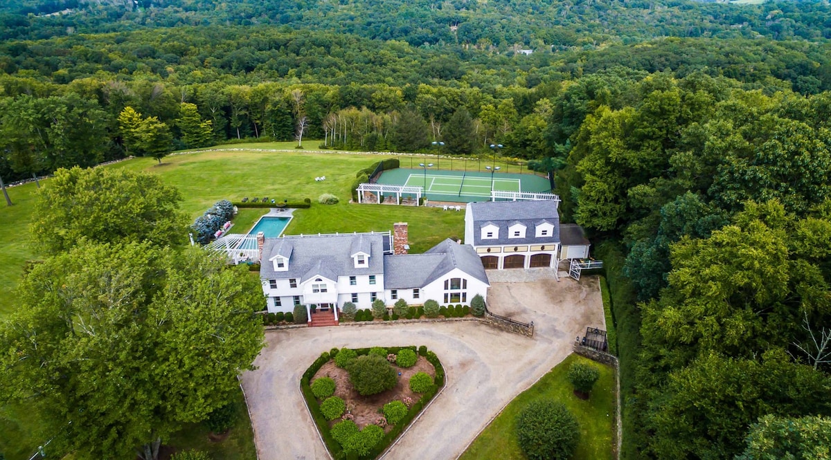 奢华的Litchfield County Summer Estate