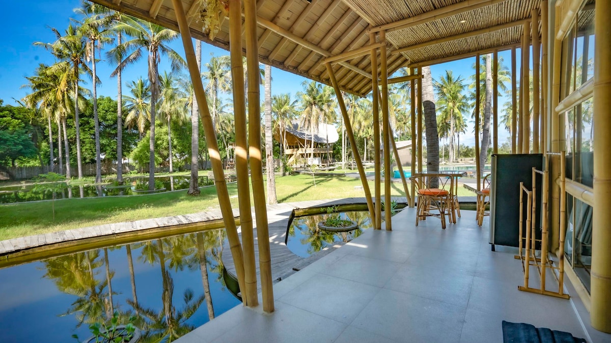 1BR Eco Villa at Gili Meno w/ biggest shared pool