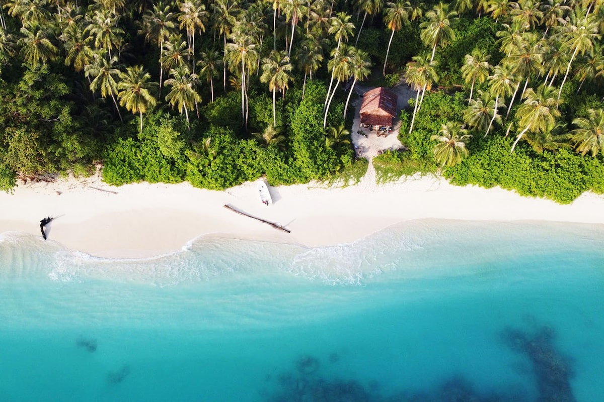 Private Island. Surf, Yoga, Chill & Green Turtles