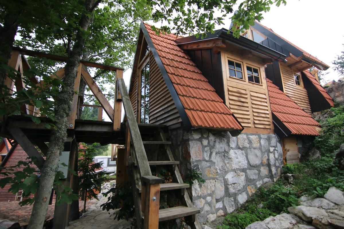 塔拉山上带桑拿的舒适小木屋