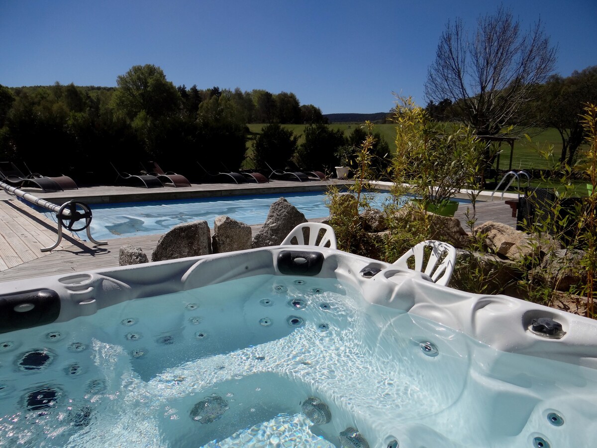 Maison d'hôtes avec piscine pour les groupes