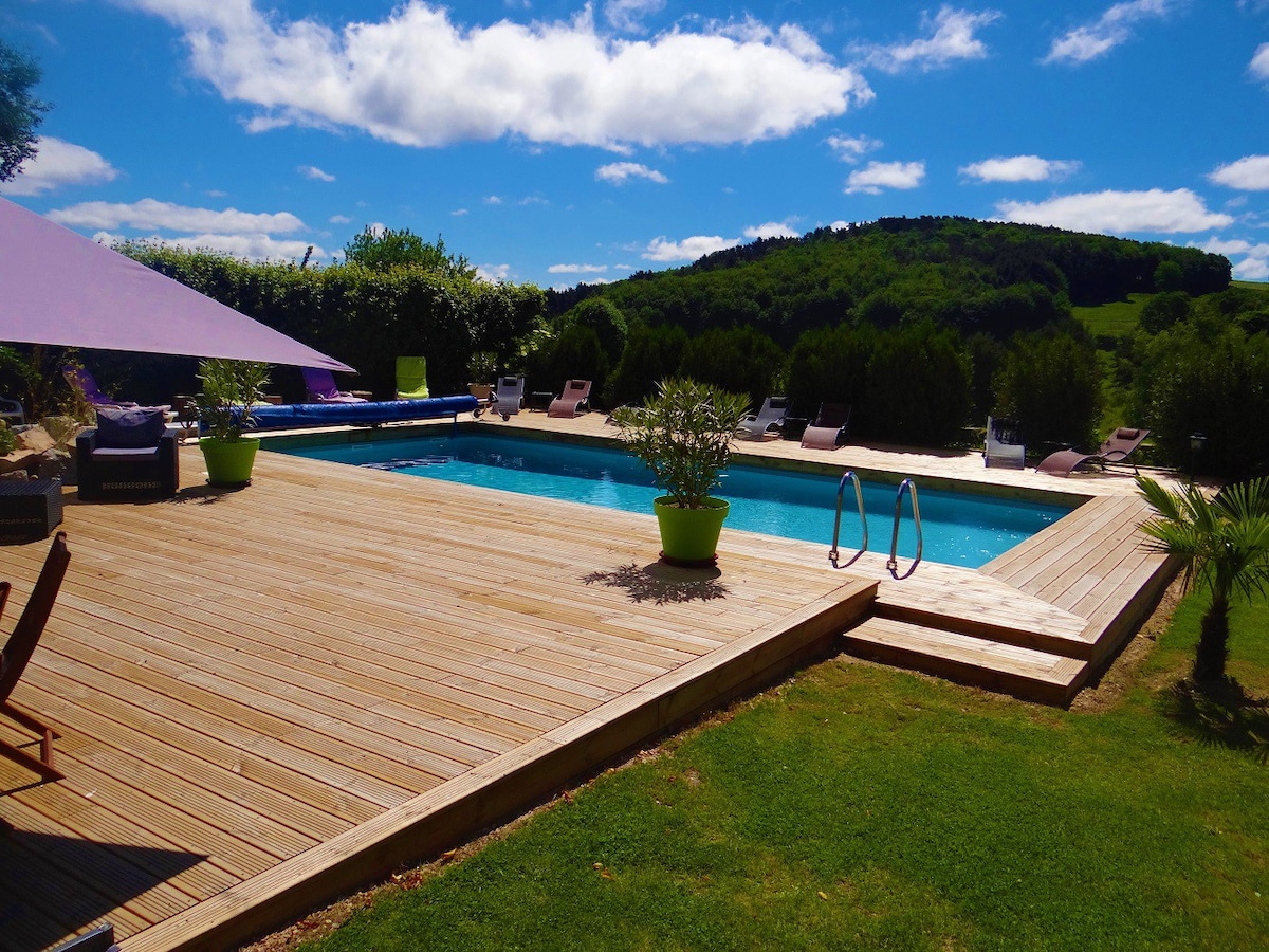 Maison d'hôtes avec piscine pour les groupes