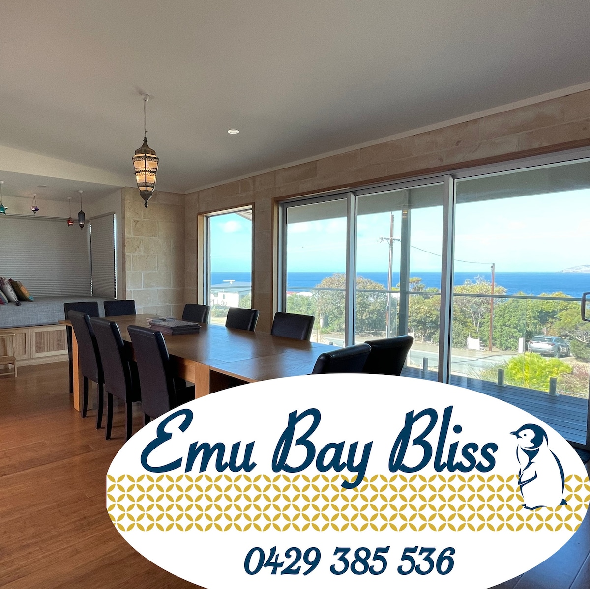 Emu Bay Bliss: Ocean-view 5 bedroom holiday home