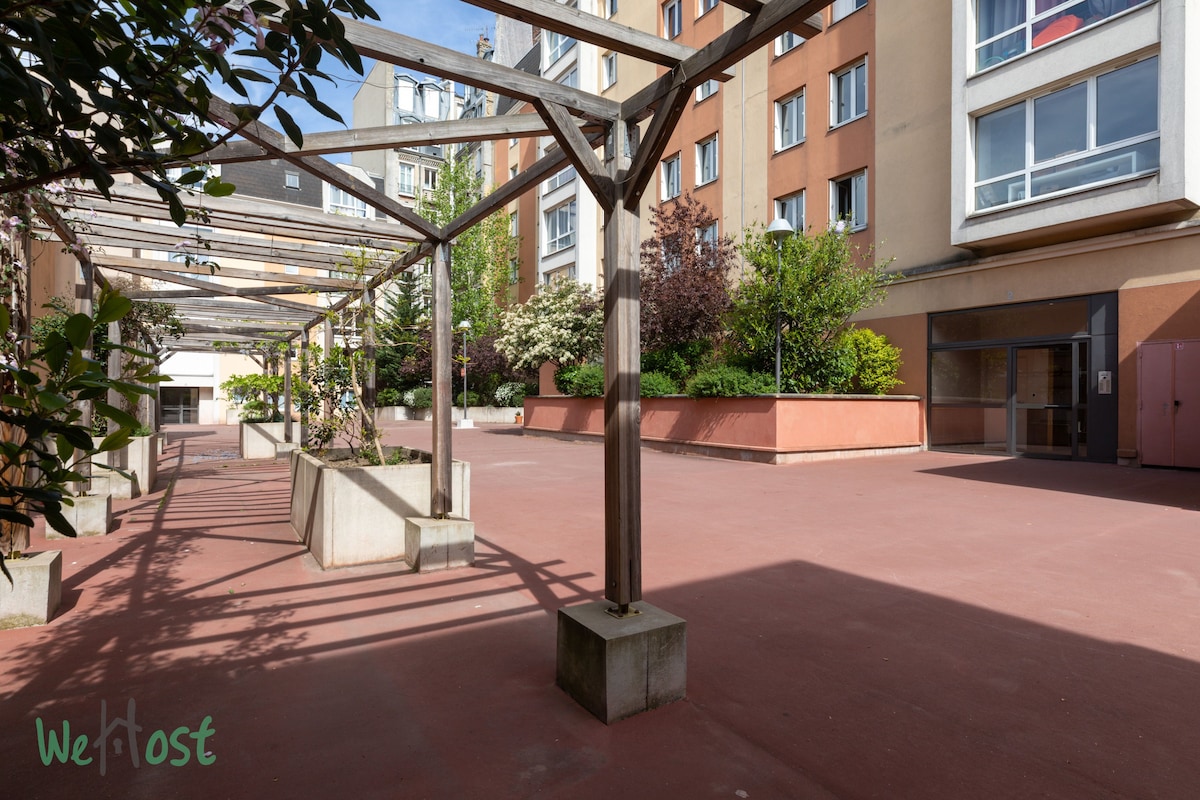 *蒙特鲁日（ Montrouge ）的绝佳公寓，可供6人入住-移动租赁*