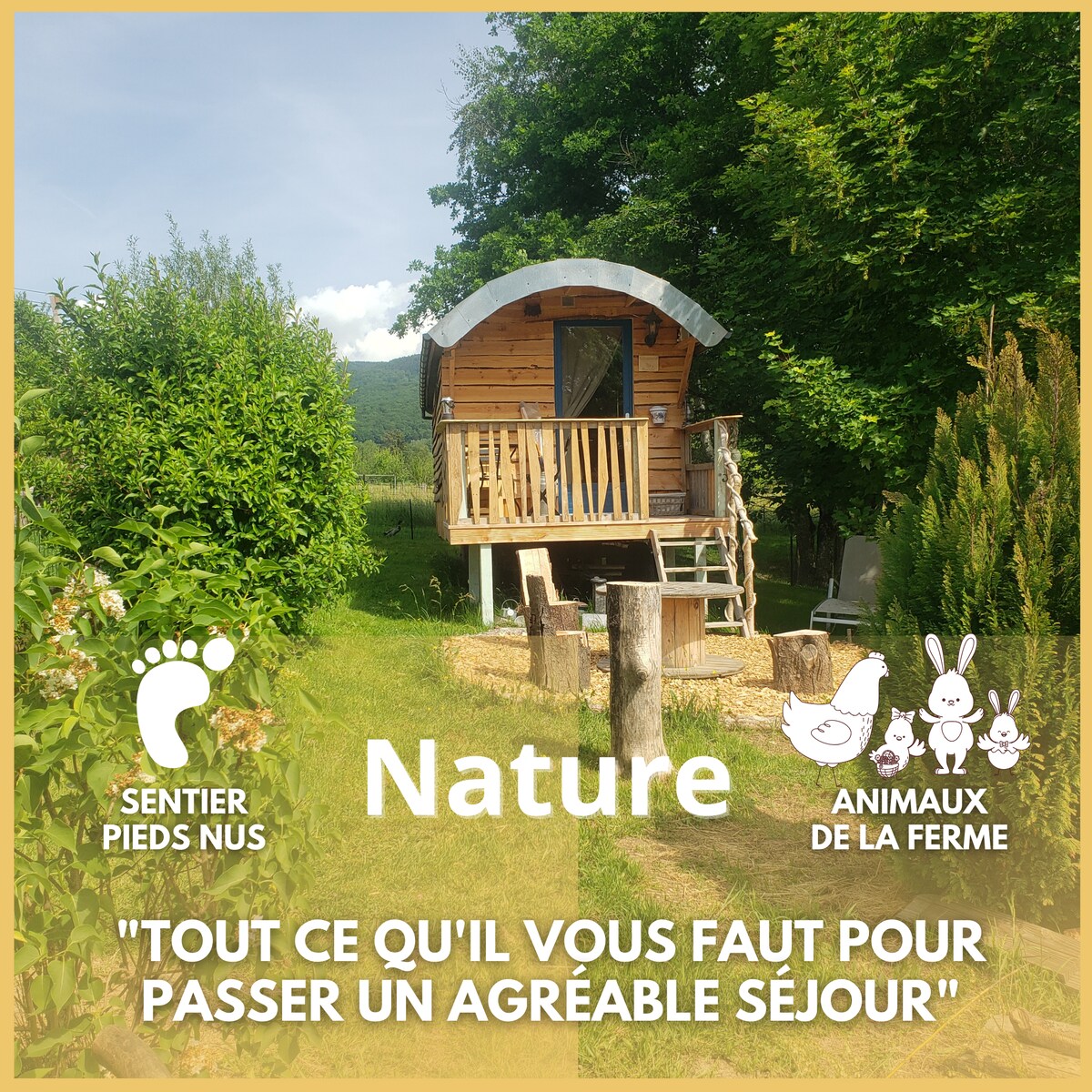 Roulotte/tiny house Le Mond 'ideal