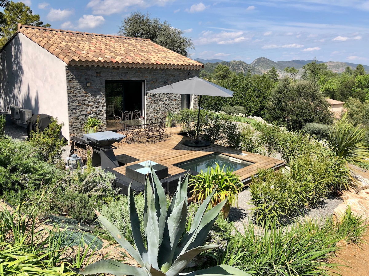 Logement avec piscine sur les hauts d’Anduze