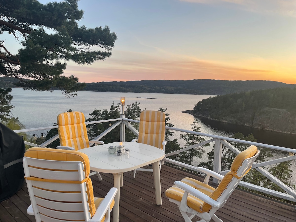 Fabelaktig utsikt over fjorden.