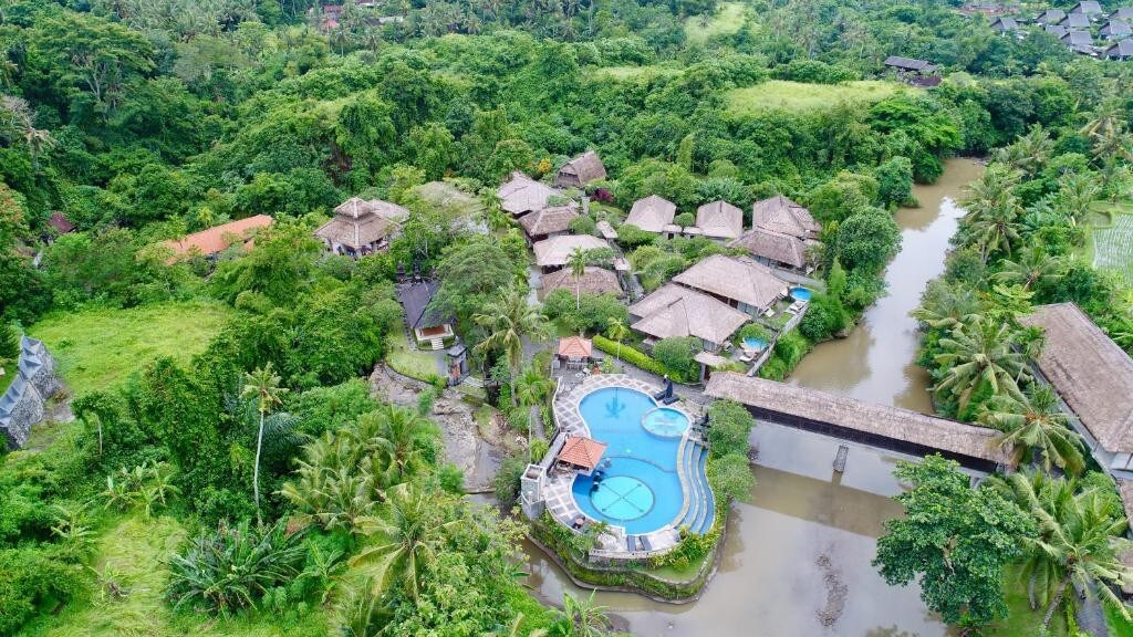 27BR river resort with lush tropical landscape