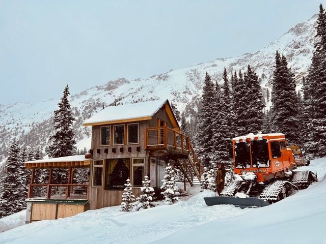 Ravens Nest, A High-Alpine Hut in the Mountains