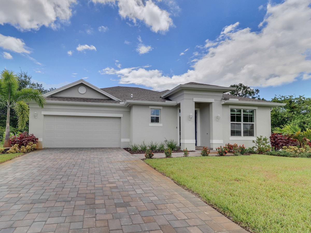 Enjoy Tranquility at This New Home Near the Beach