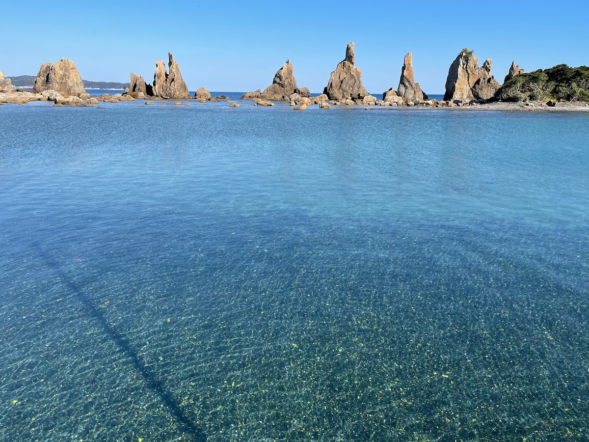 「每天一套旅馆」步行3分钟即可抵达大海，这是一个安静的私人空间，您可以在那里享受钓鱼和充满星空！