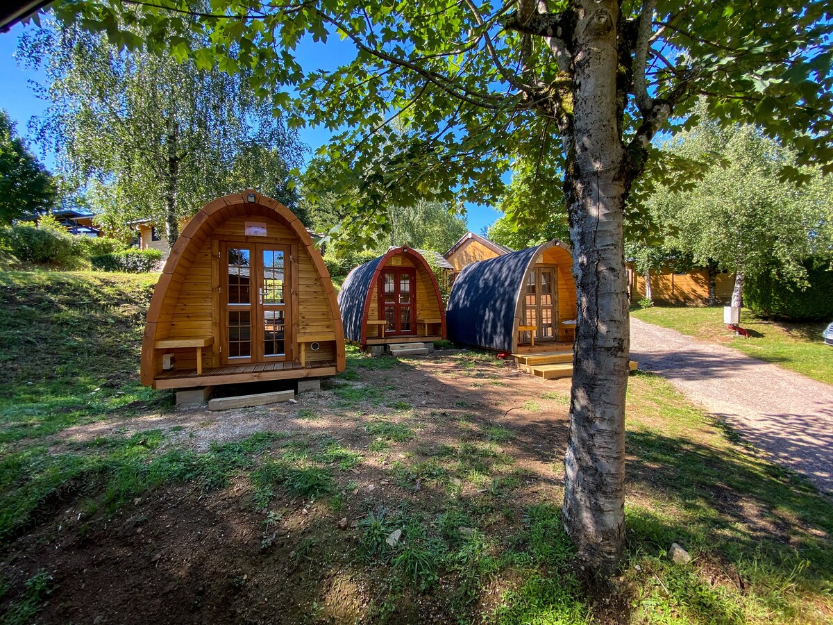 Les randonneurs: 5 cabanes-pods dans le jardin!