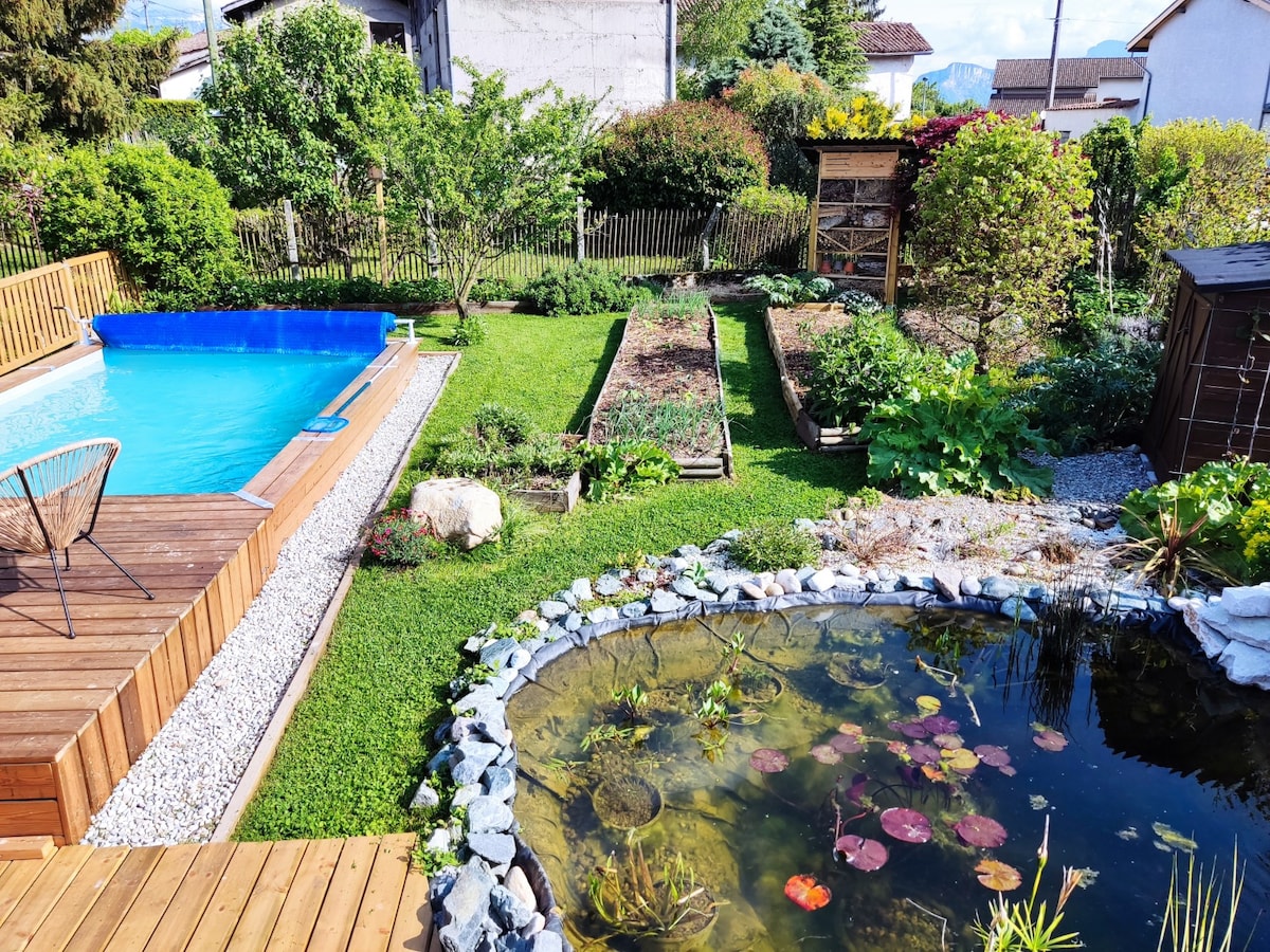 Maison au calme avec piscine