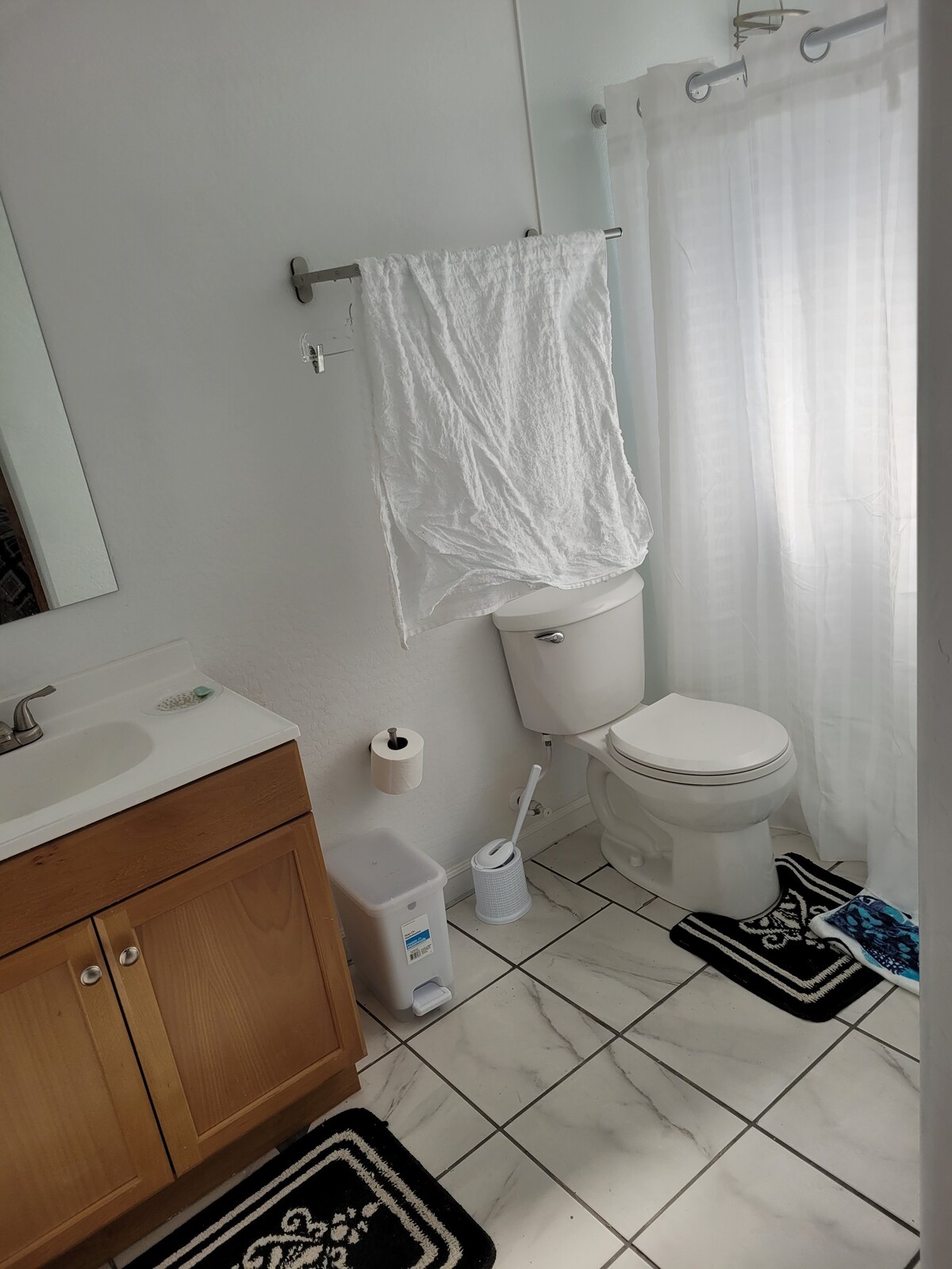 One bedroom (private shower) in a 3 bedroom home