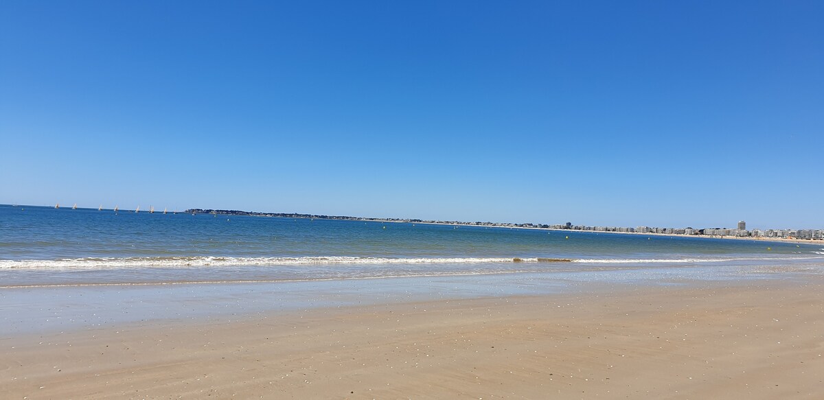 T2 +露台， RES面向海洋的Pornichet Baie la Baule